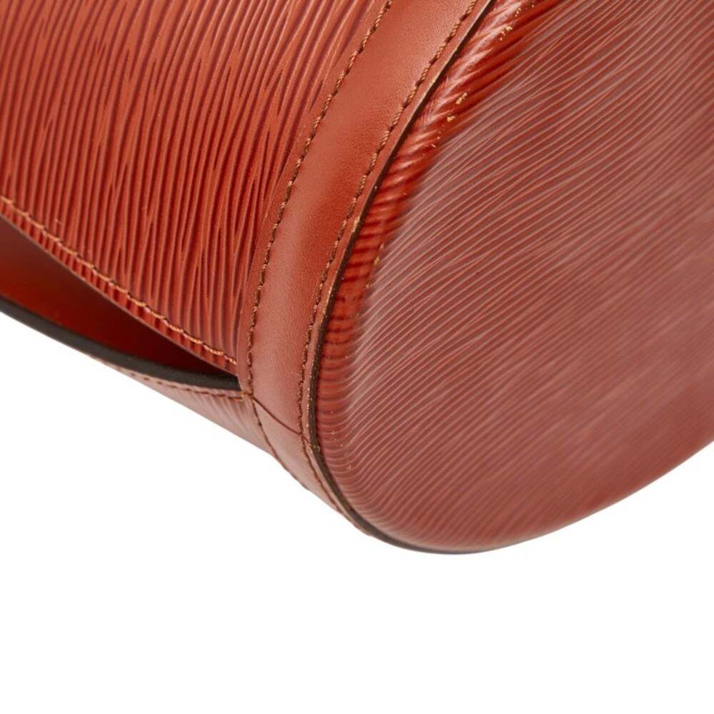 LOUIS VUITTON Authentic Brown Leather Shoulder Bag - Picture 5 of 9